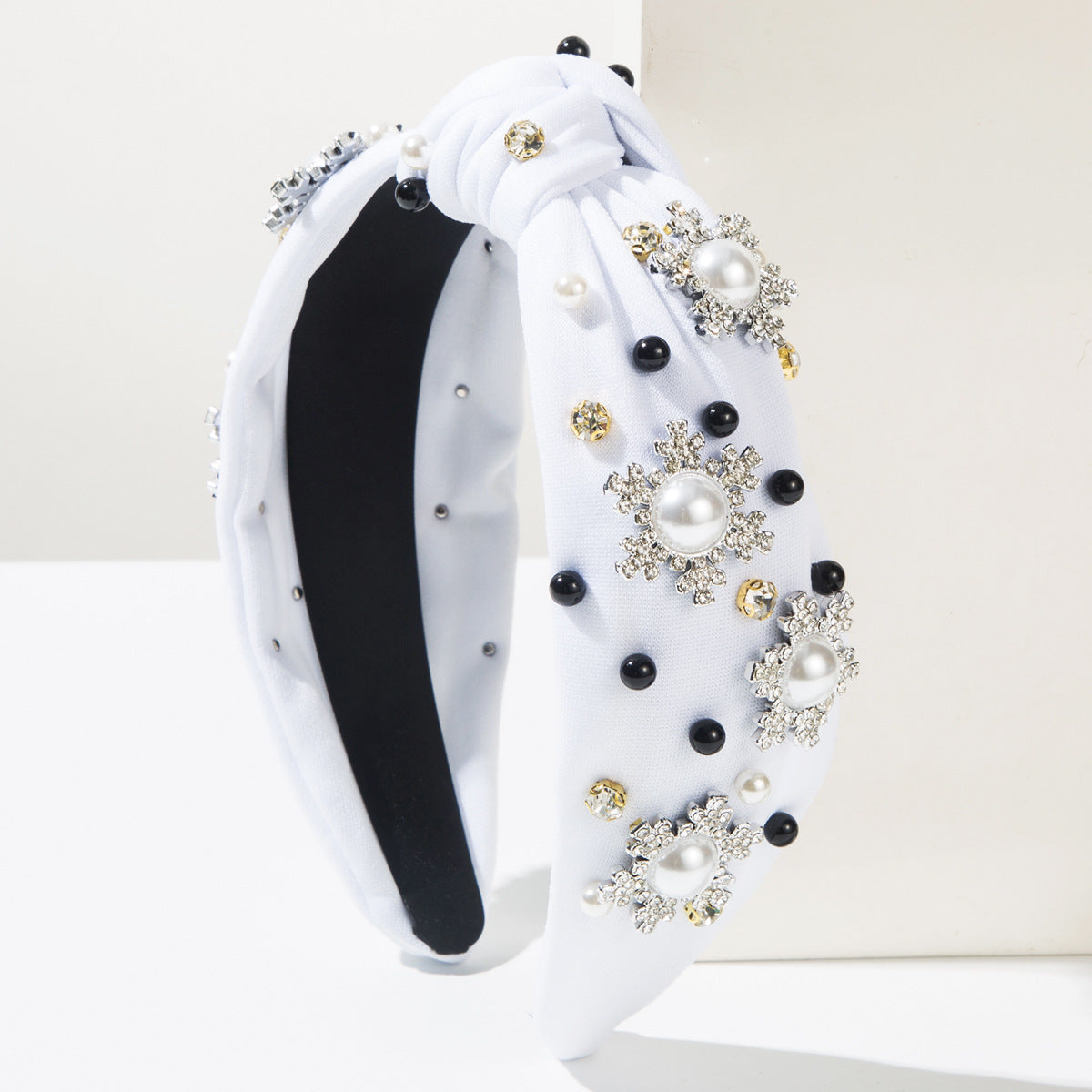 （Pre Order）Christmas Stylish Snowflake&Pearl Headband