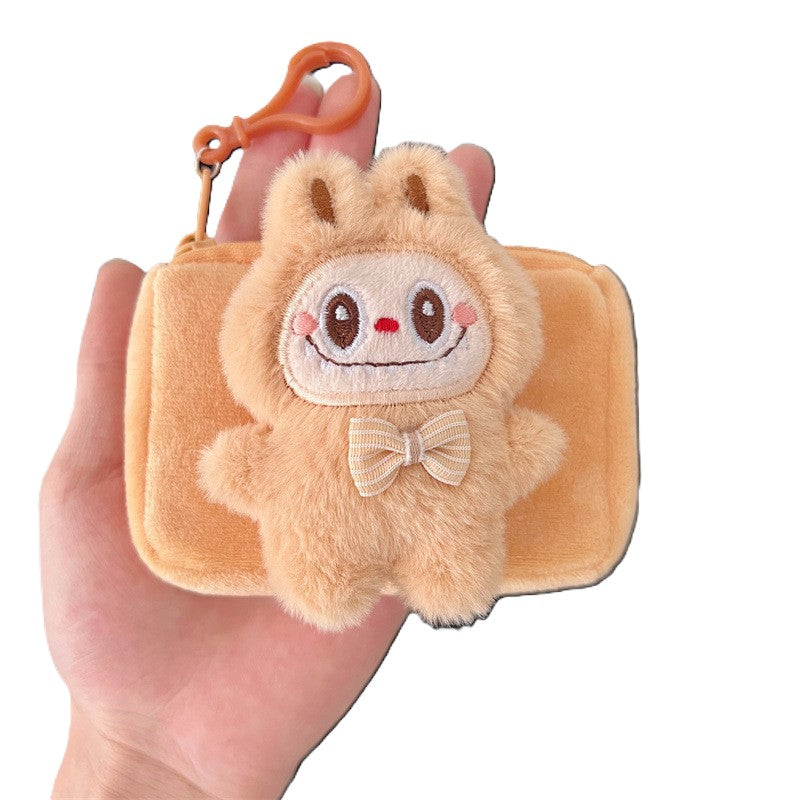 （Pre Order）Cartoon Plush Square Coin Purse Pendant
