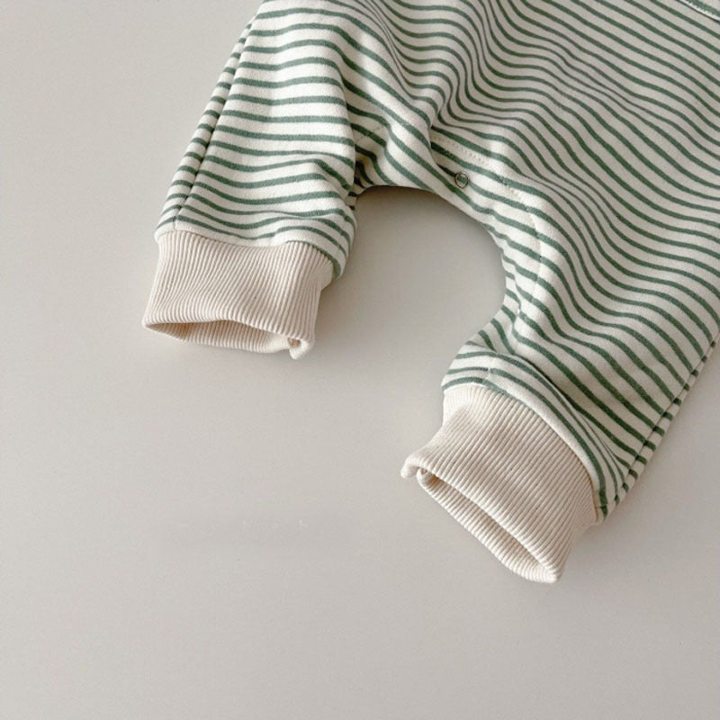 （Pre Order 2 Weeks）Toddler Girls Fall Stripe Romper