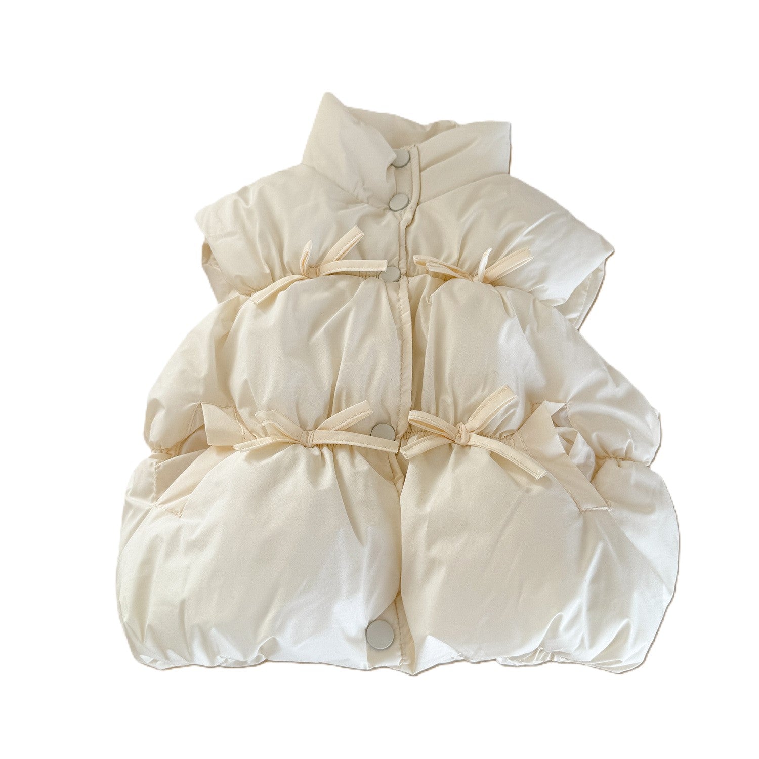 （In Production）Girls Fall&Winter Bow Warm Vest