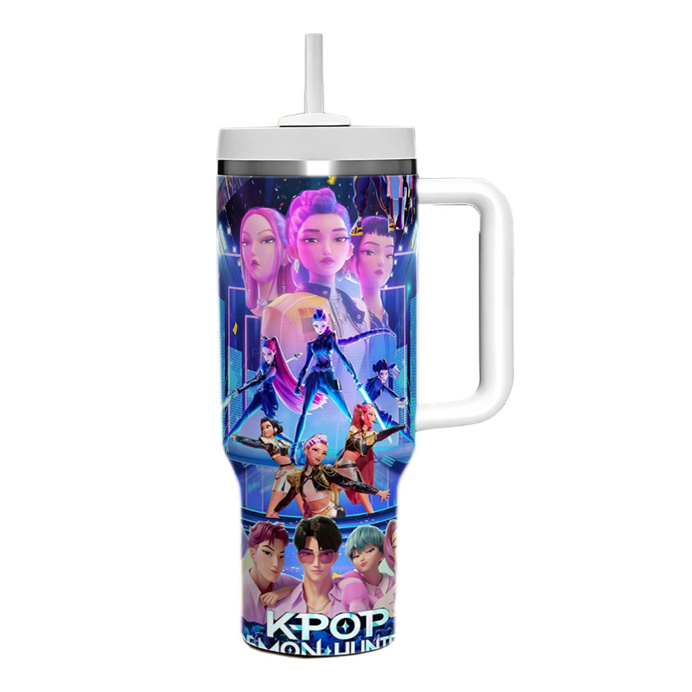 （Pre Order）Movie Character Thermos Cup with Straw
