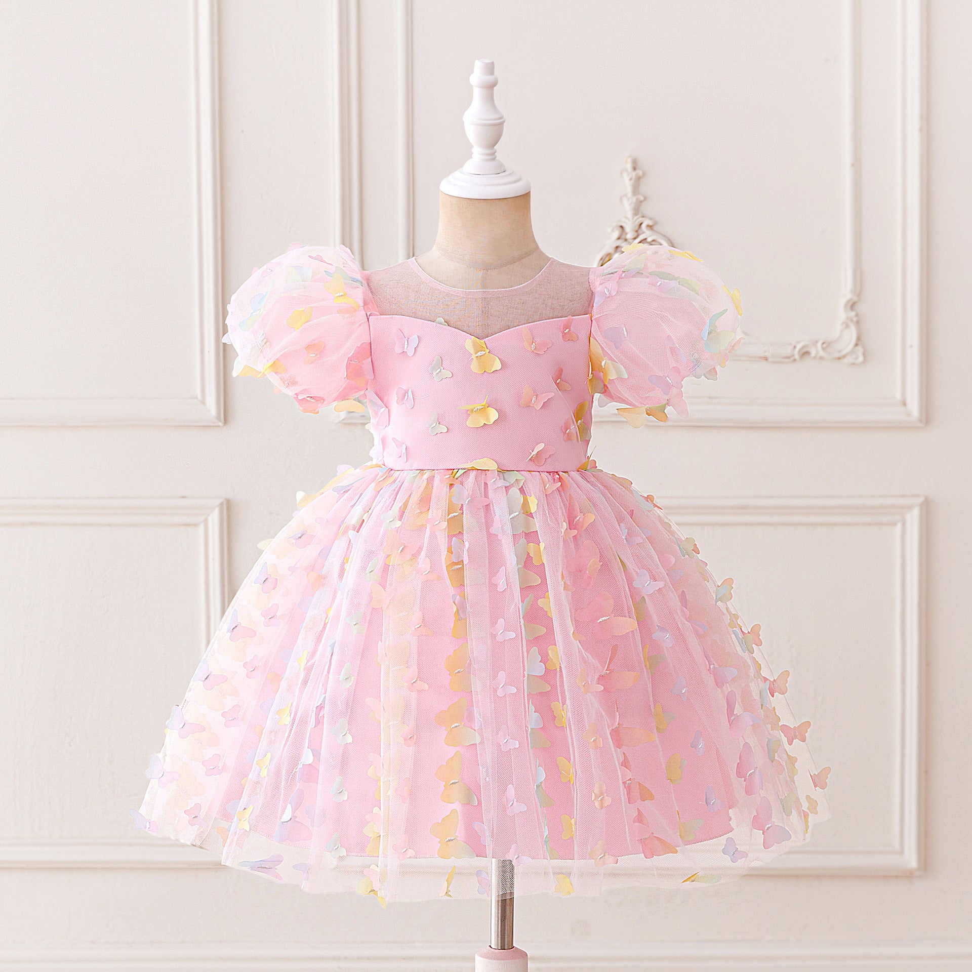（In Production）Girls Spring&Summer Butterfly Tulle Dress