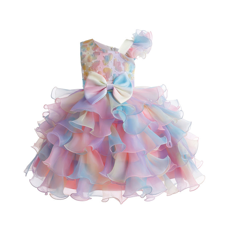 （Pre Order）Girls Easter Bow-tie Fluffy Dress