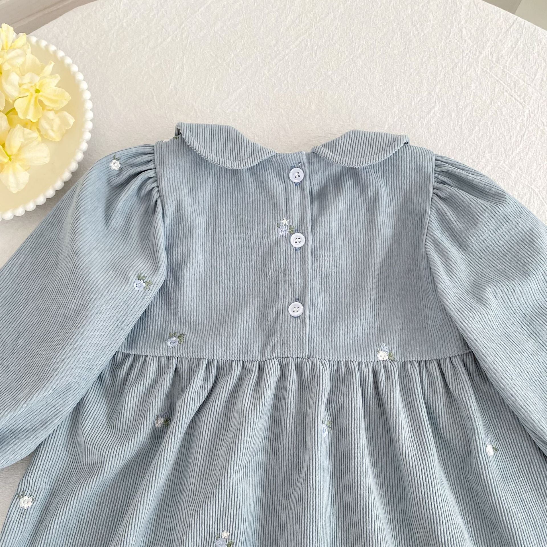 （Pre Order 2 Weeks）Sisters Floral Embroidery Smocked Dress&Romper