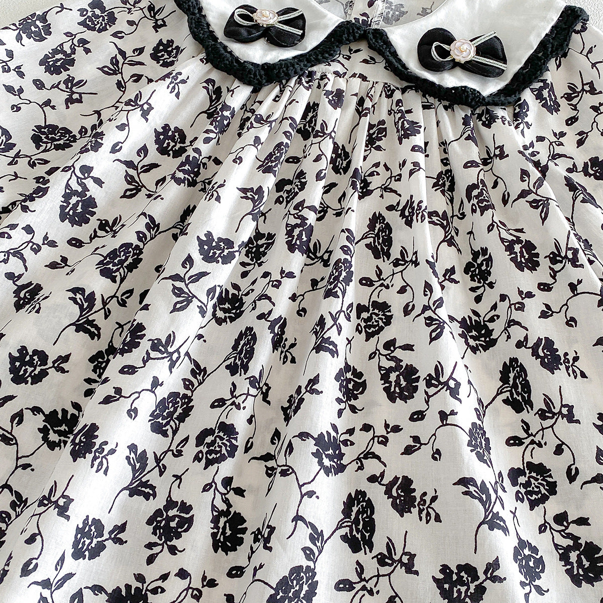 （Pre Order 2 Weeks）Sisters Fall Bow Collar Dress&Romper