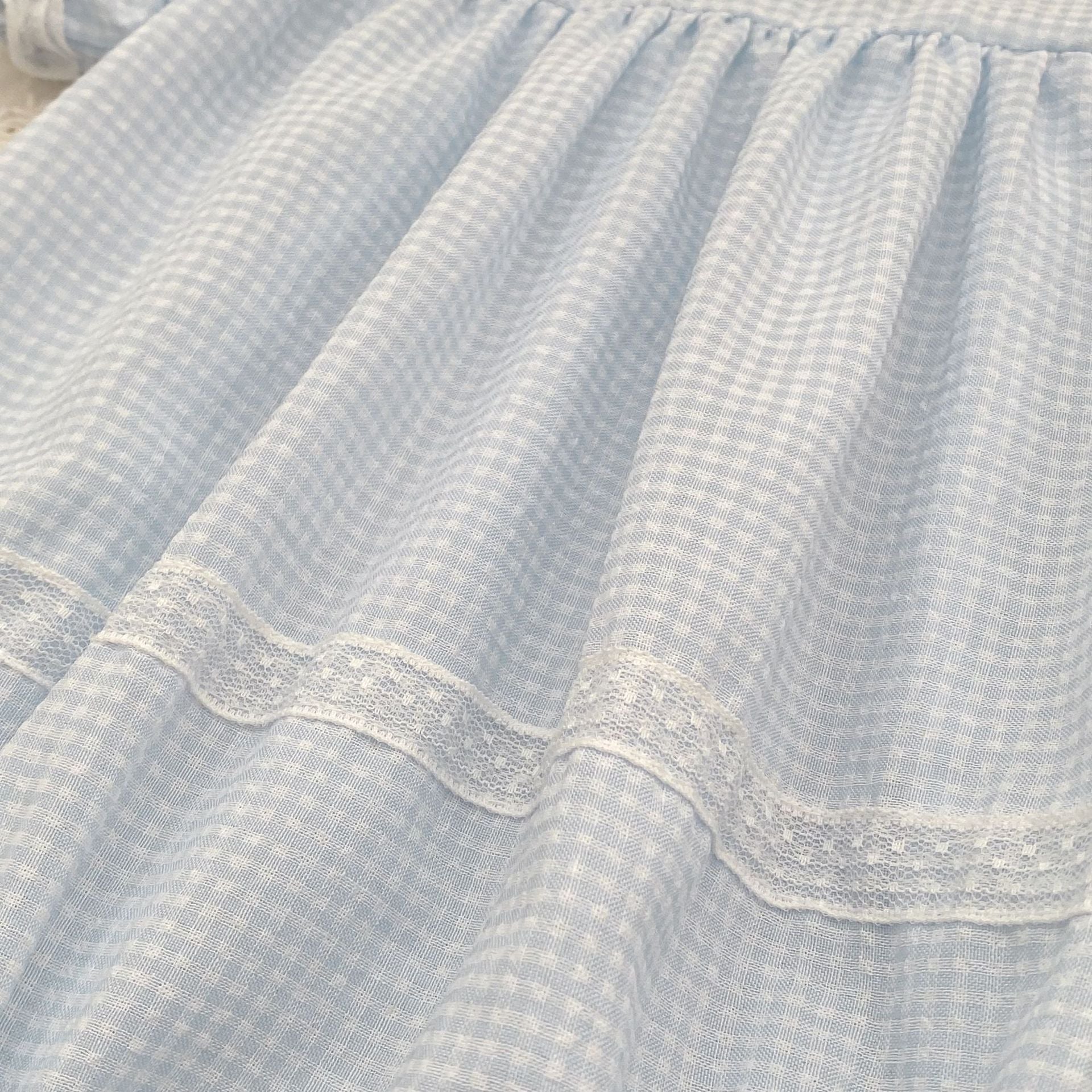 （In Production）One Pack(5 Pieces total)Sale Girls Scallop Embroidery Dress
