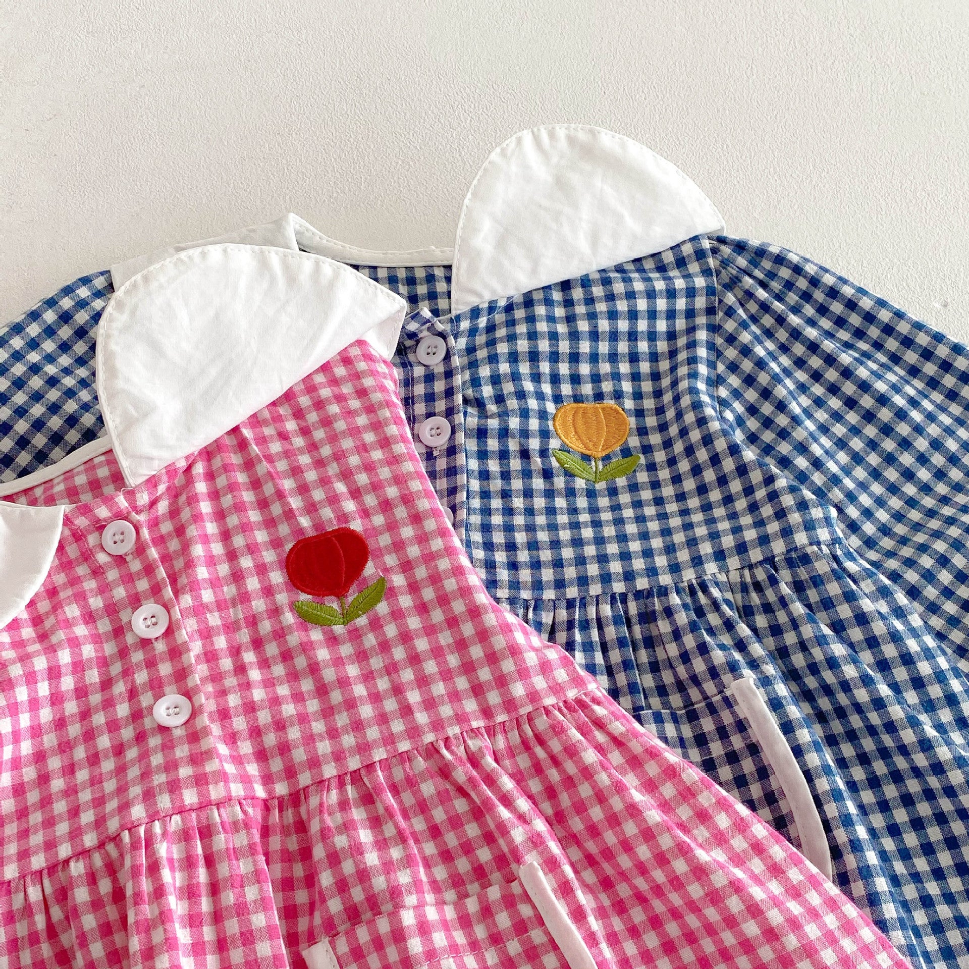 （Pre Order 2 Weeks）Girls Fall Plaid Dress with Pockets