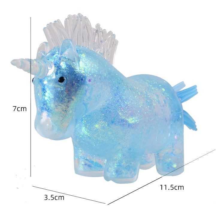 （Pre Order）Squeeze Unicorn Toy-Sequin