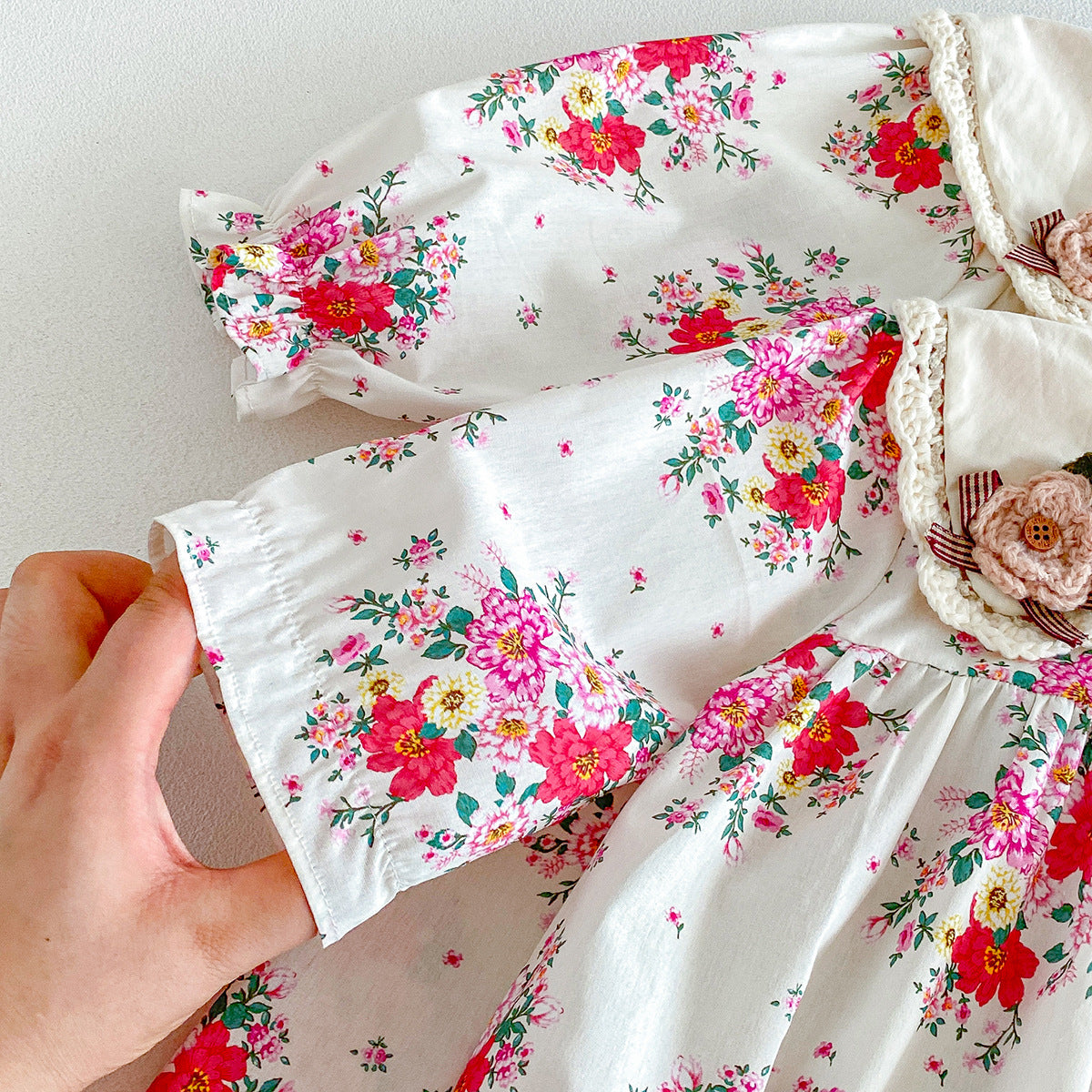 （Pre Order 2 Weeks）Sisters Fall Floral Collar Dress&Romper