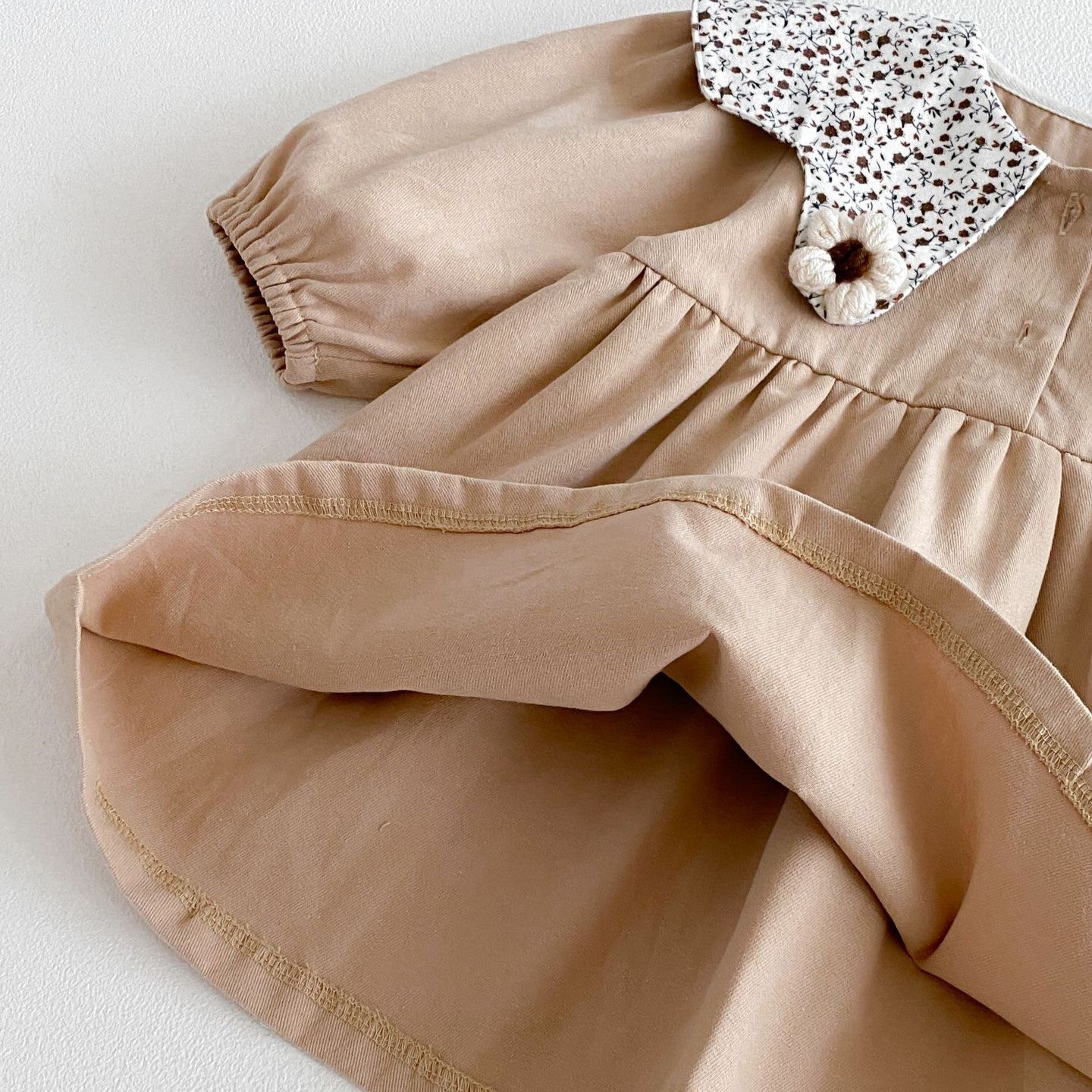 （In Production）Girls Fall Baby Collar Dress