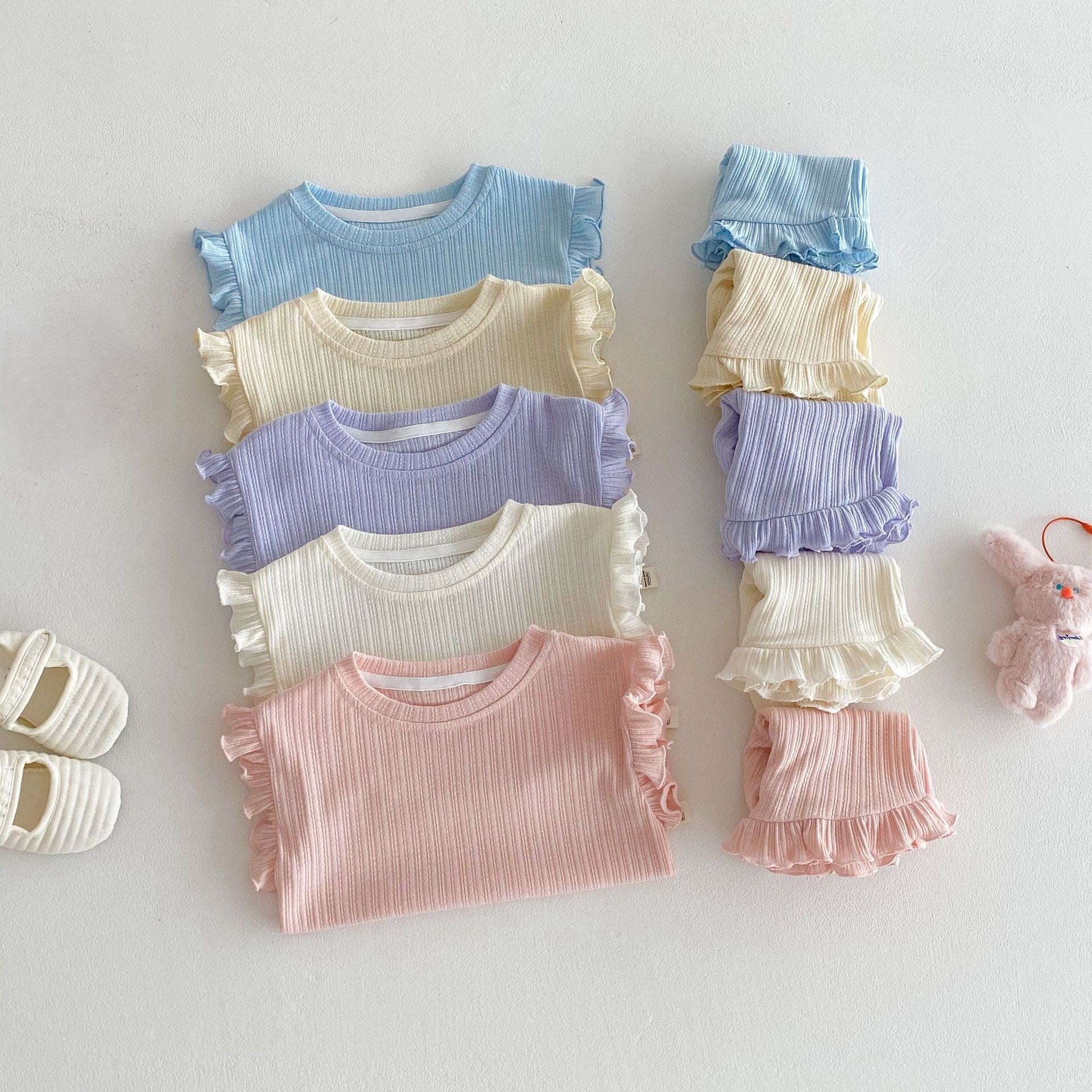 （In Production）Girls Spring&Summer Trip Shorts Set