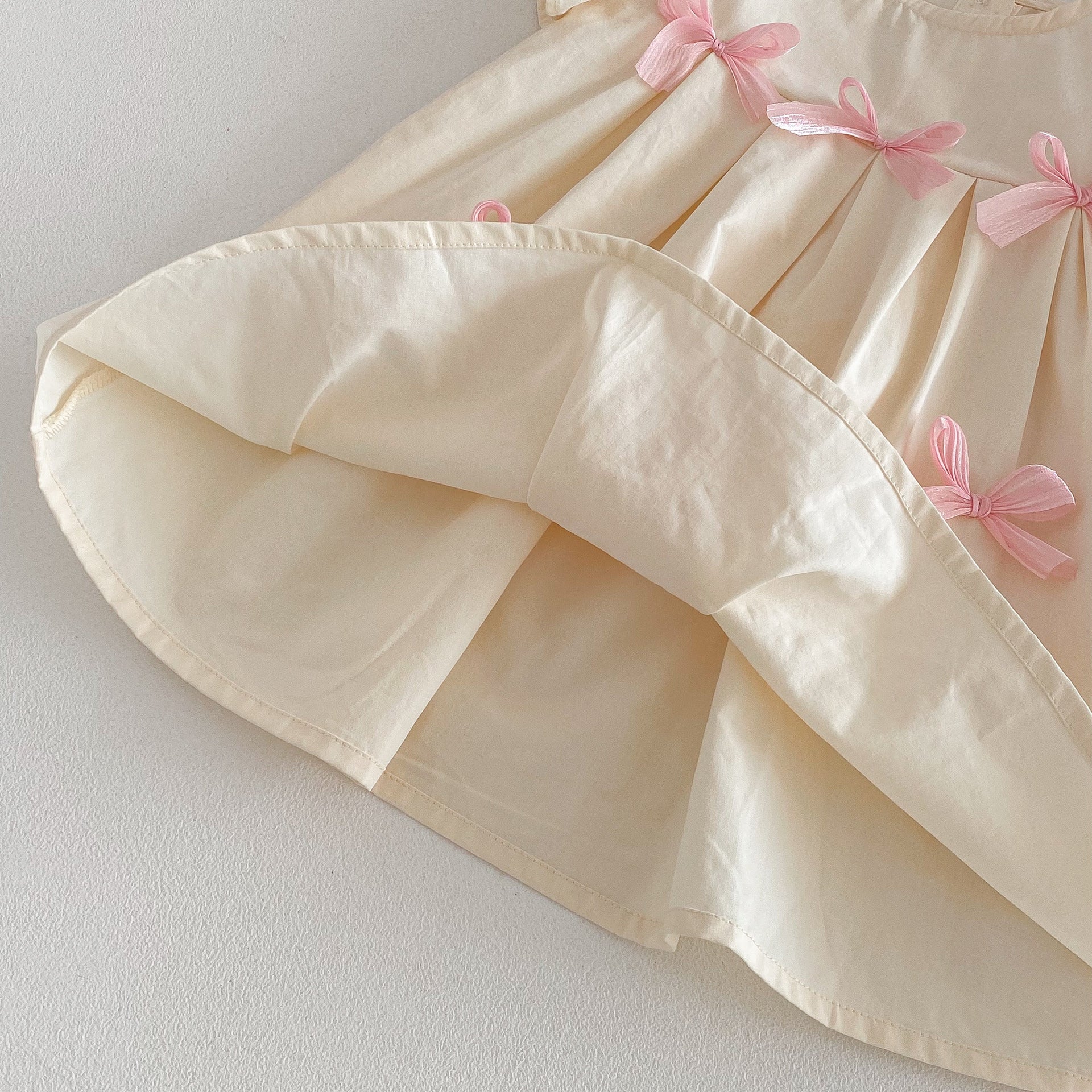 （Pre Order 2 Weeks）Girls Bow Flying Sleeves Dress