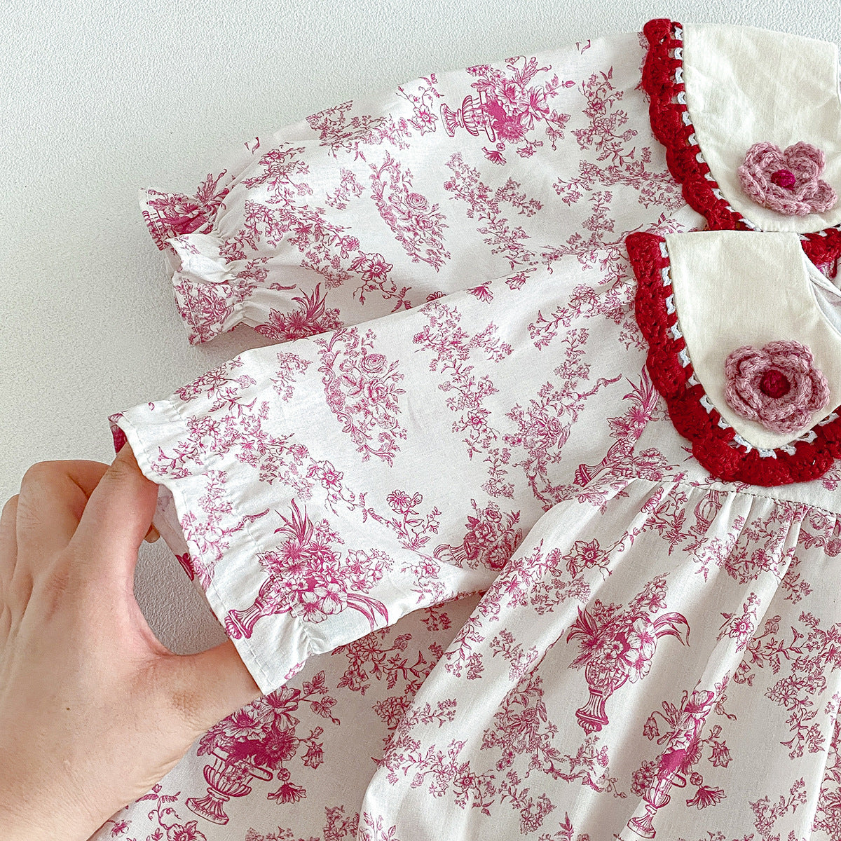 （Pre Order 2 Weeks）Sisters Fall Floral Collar Dress&Romper