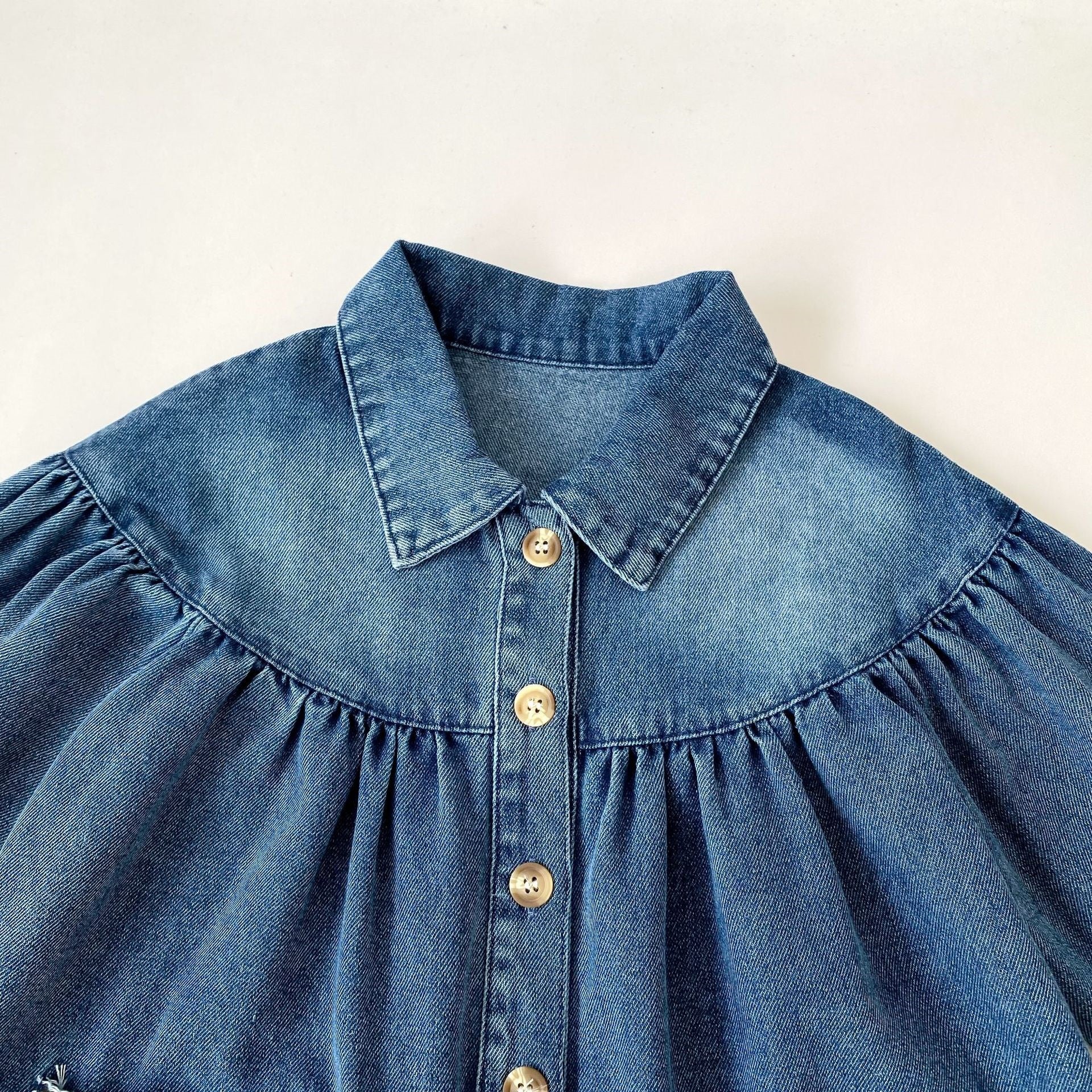 （Pre Order 2 Weeks）Girls Fall Denim Dress