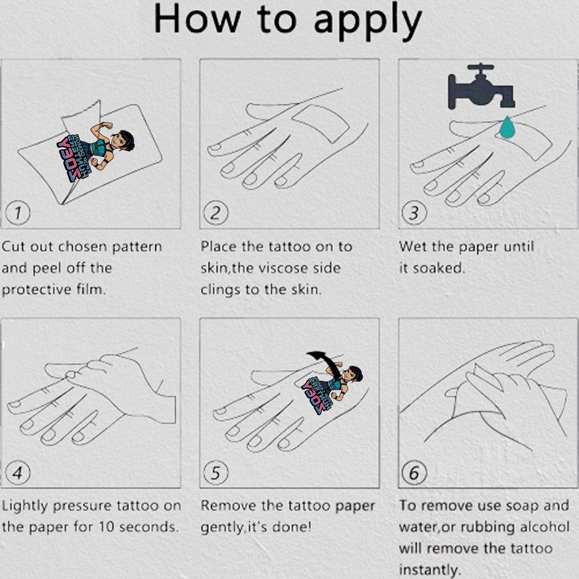 （Pre Order）Movie Character Tattoo Sticker