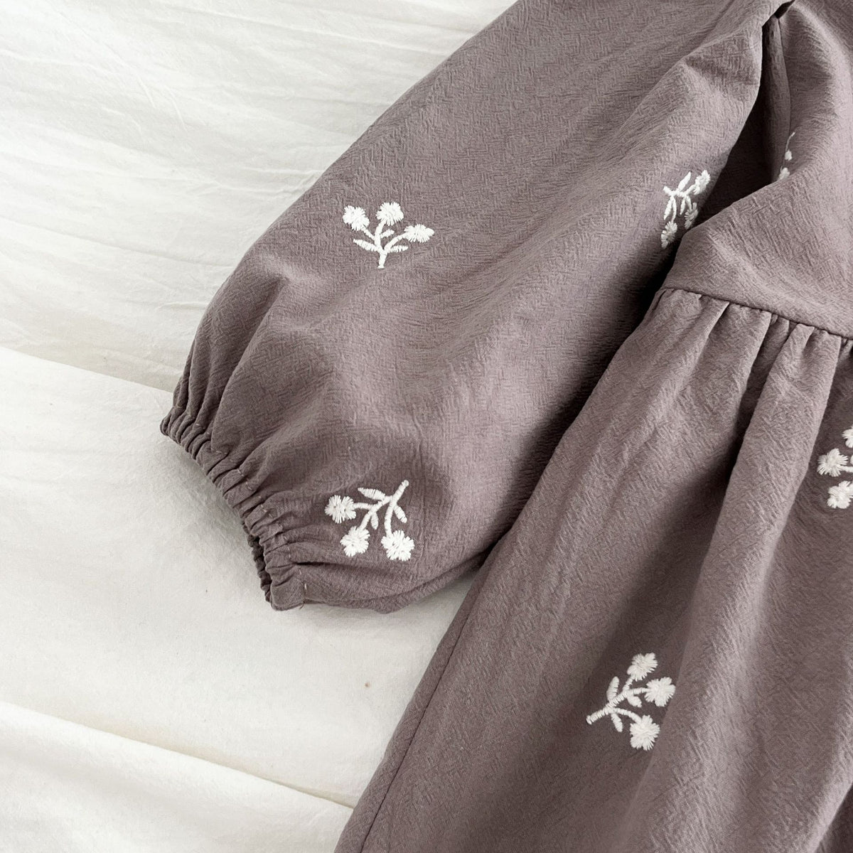 （Pre Order 2 Weeks）Sisters Fall Floral Embroidery Dress&Romper