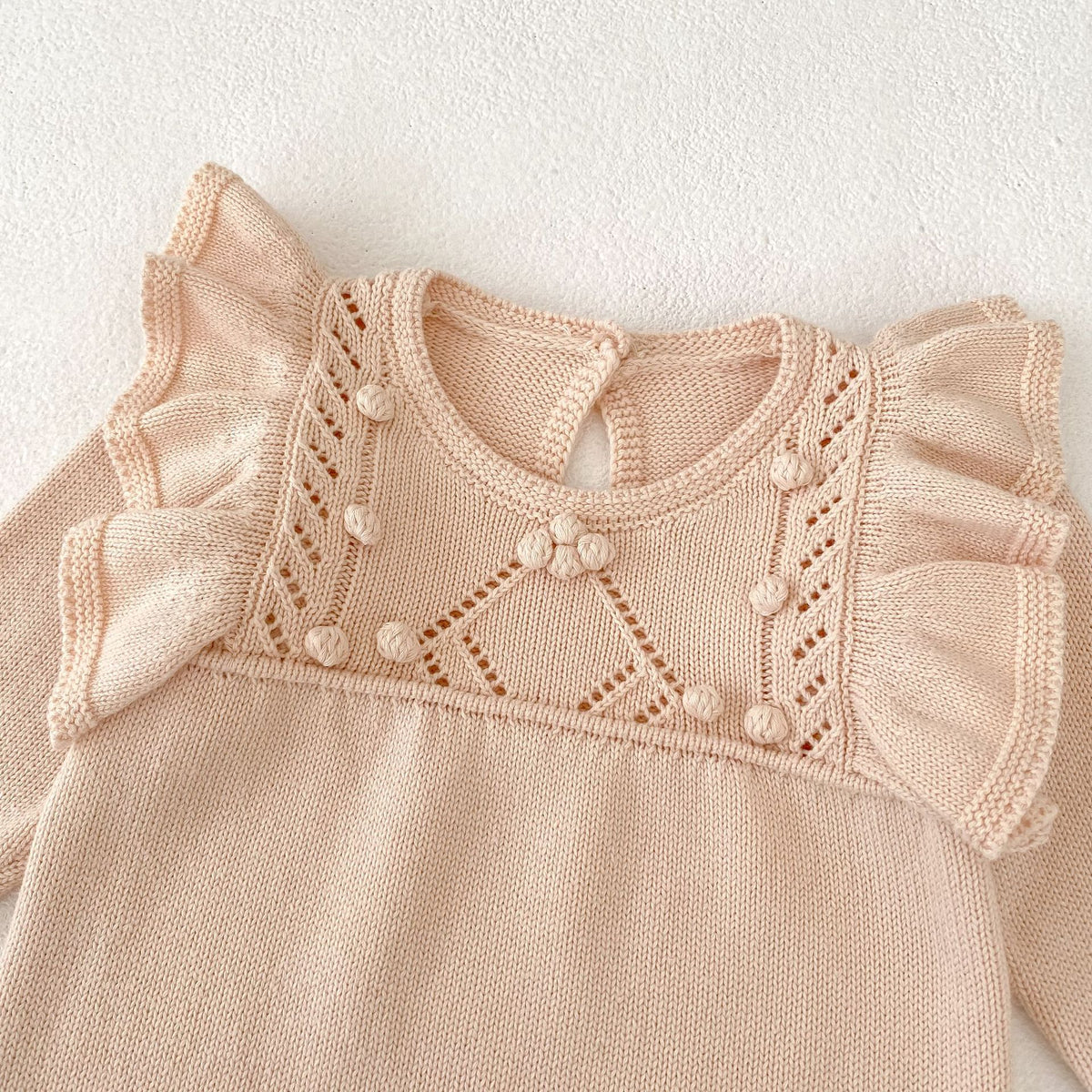 （Pre Order 2 Weeks）Toddler Girls Fall Knitted Sweater Romper