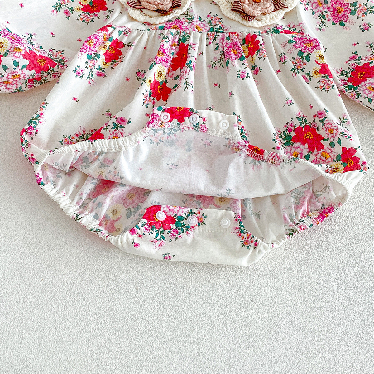（Pre Order 2 Weeks）Sisters Fall Floral Collar Dress&Romper