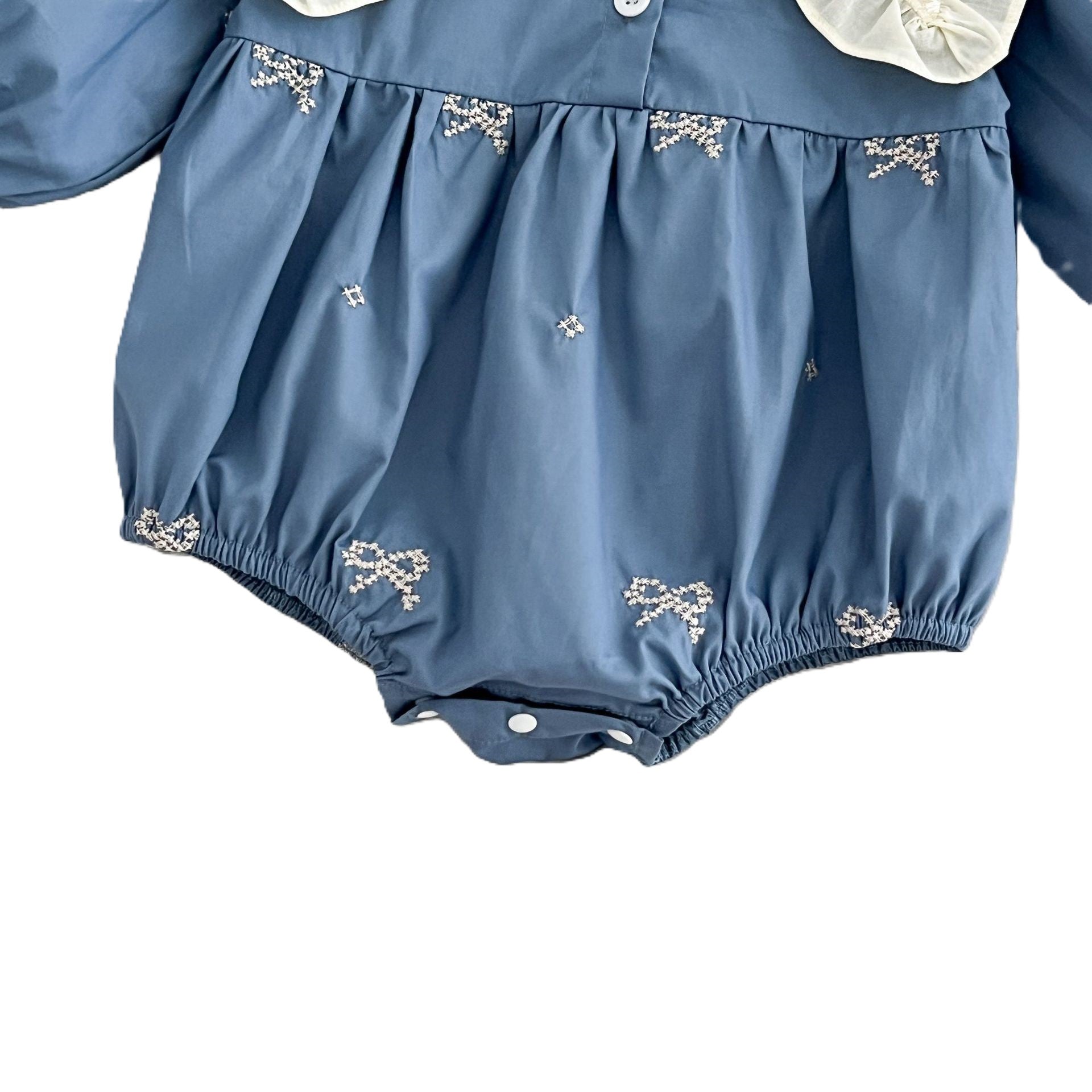 （In Production）Sisters Spring&Summer Bow Embroidery Doll Collar Dress&Romper