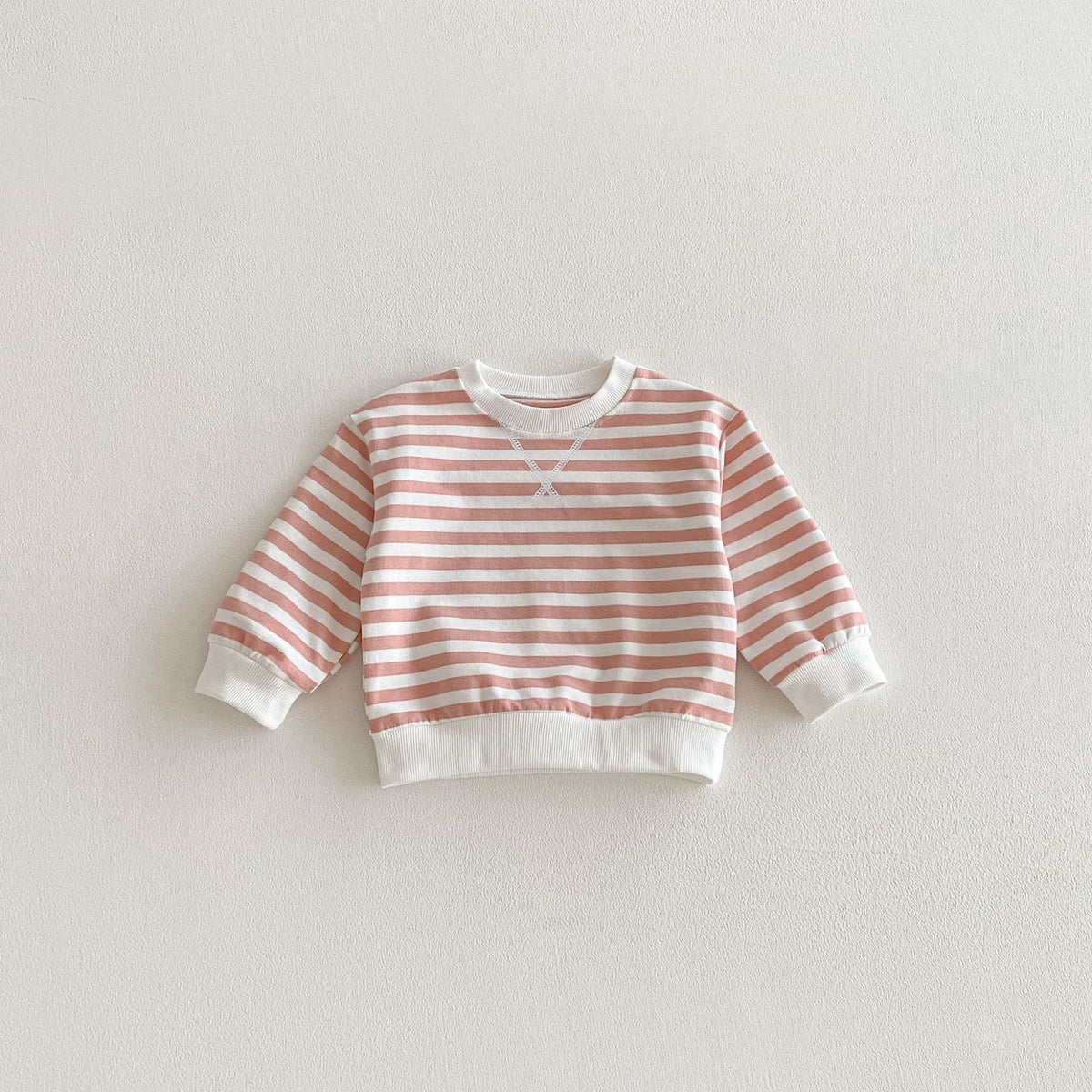 （Pre Order 2 Weeks）Unisex Fall Stripe Sweatshirt