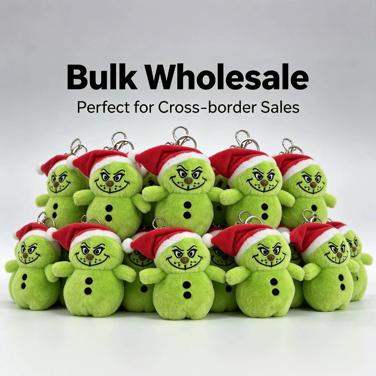（Pre Order）Christmas Grinch Plush Keychain