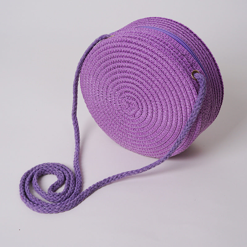 （Pre Order）Personalized Woven Bag with Name Embroidery - Customizable Bag for Kids