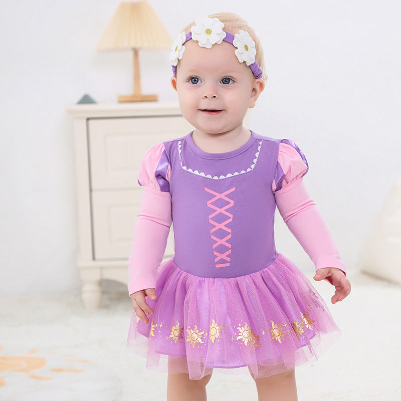 （Pre Order）Toddler Girls Spring&Summer Princess Romper