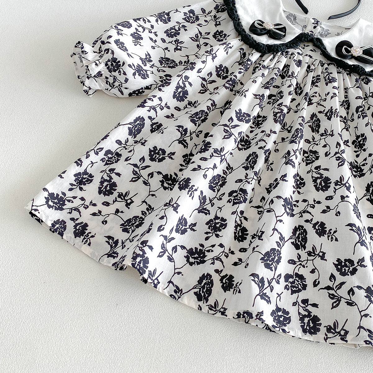 （Pre Order 2 Weeks）Sisters Fall Bow Collar Dress&Romper