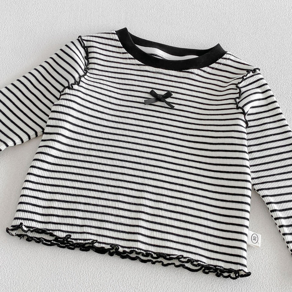 （Pre Order 2 Weeks）Girls Fall Stripe Top Flared Pants