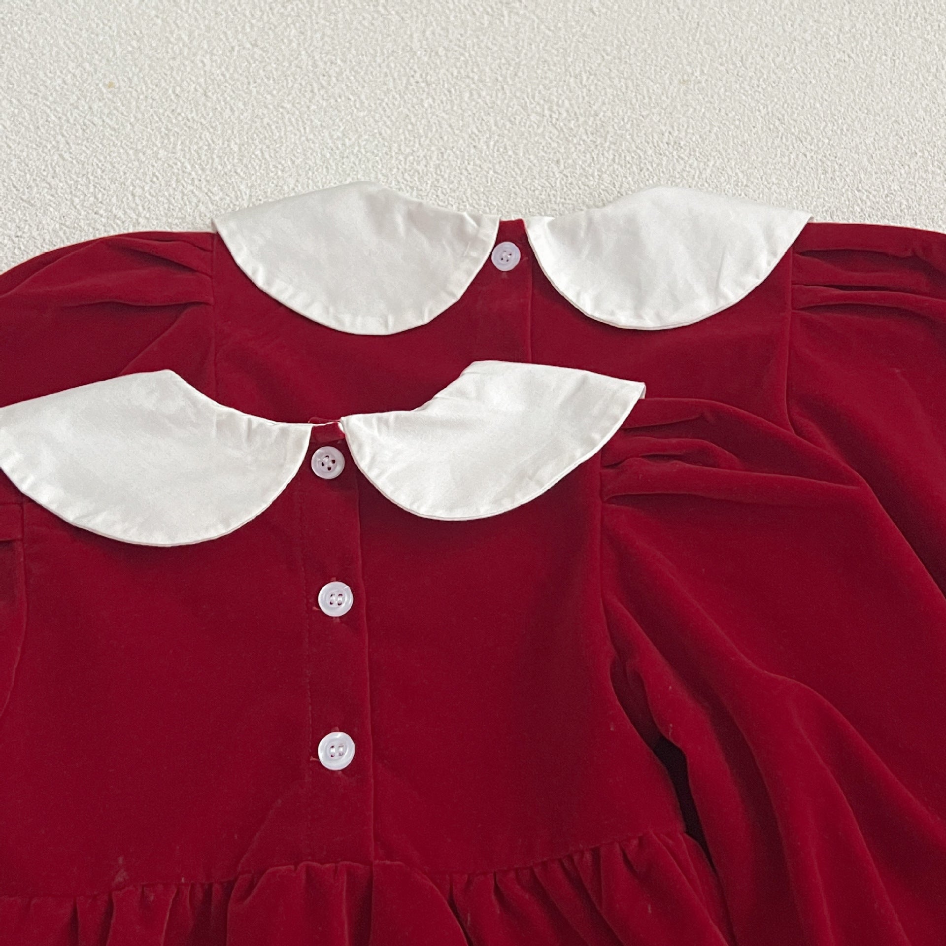 （Pre Order 2 Weeks）Sisters Christmas Smocked Dress&Romper