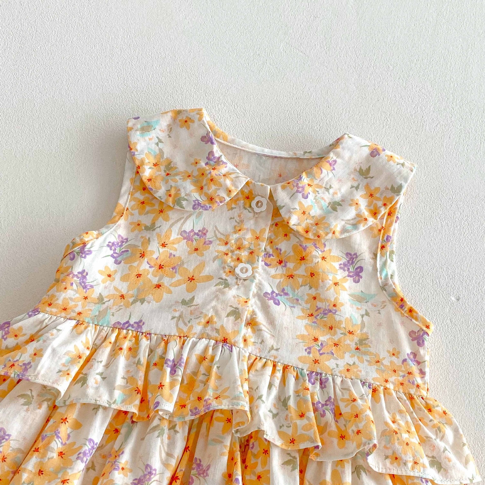 （Pre Order 2 Weeks）Toddler Girls Floral Print Ruffle Romper
