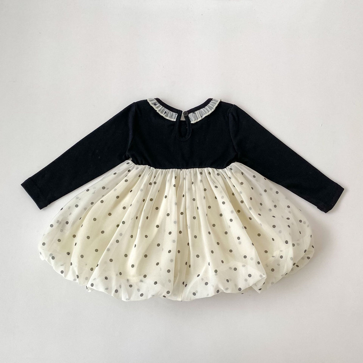 （Pre Order 2 Weeks）Girls Fall&Spring Dot Tulle Dress