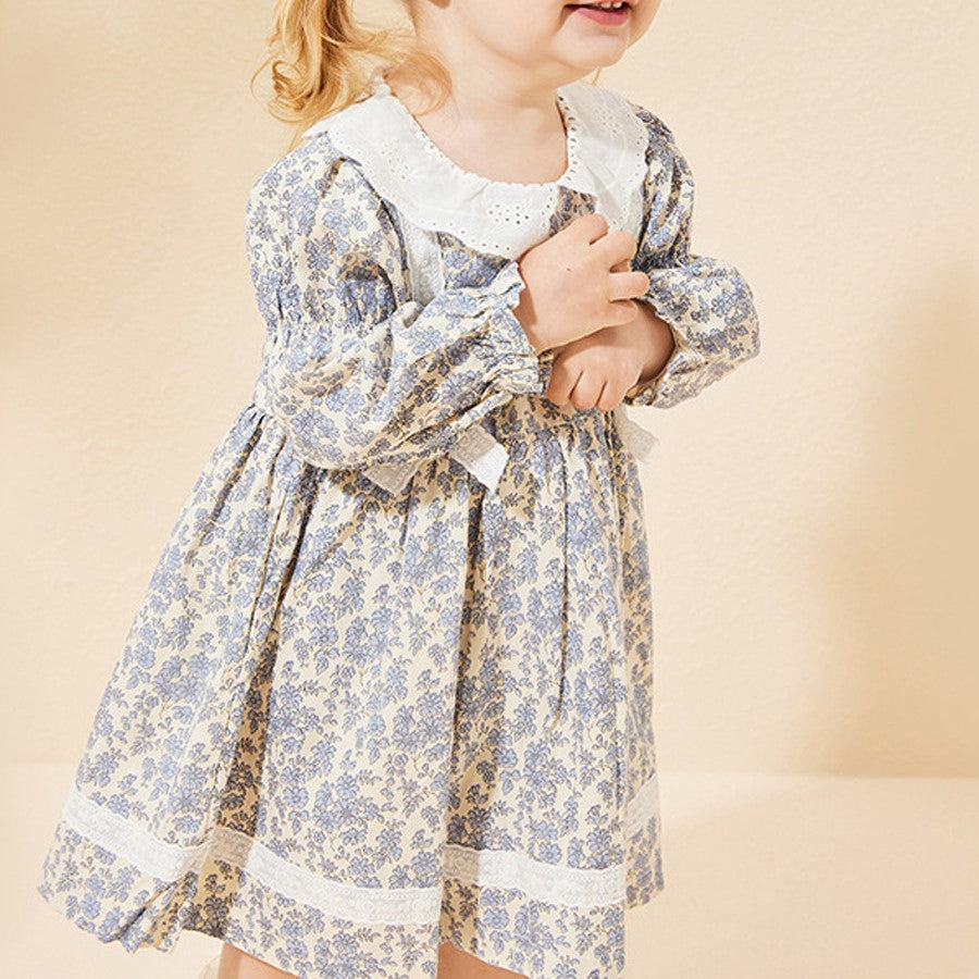 （In Production）Girls Spring&Summer Floral Print Dress