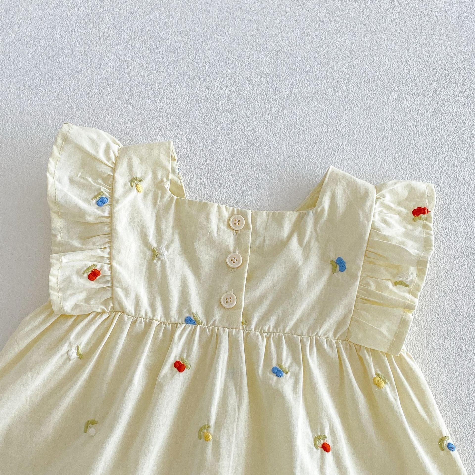 （In Production）Toddler Girls Spring&Summer Embroidery Bloomer Set