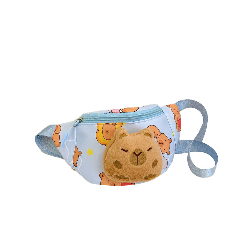 （Pre Order）Kids Cartoon Plush Toy Waist Bag