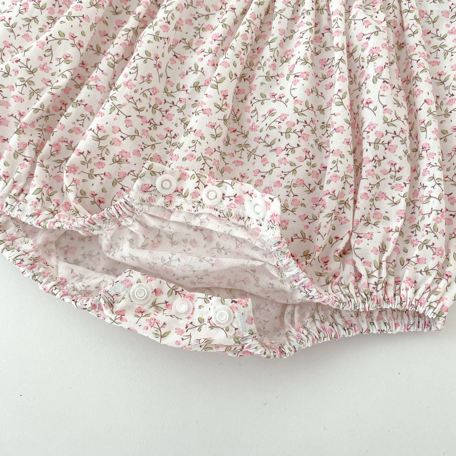 （Pre Order 2 Weeks）Sisters Fall Floral Print Smocked Dress&Romper