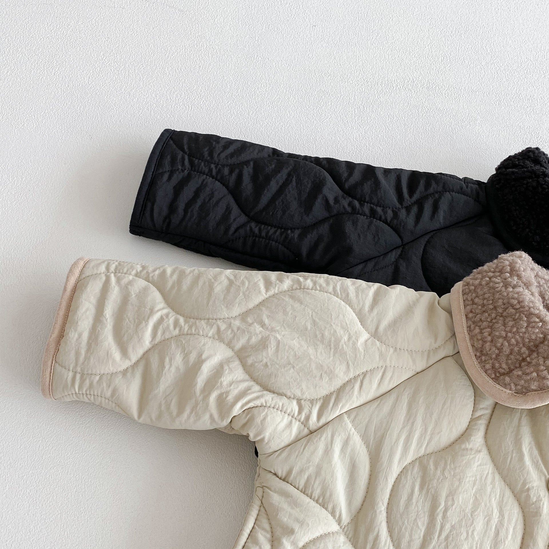（Pre Order 2 Weeks）Girls Sherpa Collar Quilted Winter Jacket