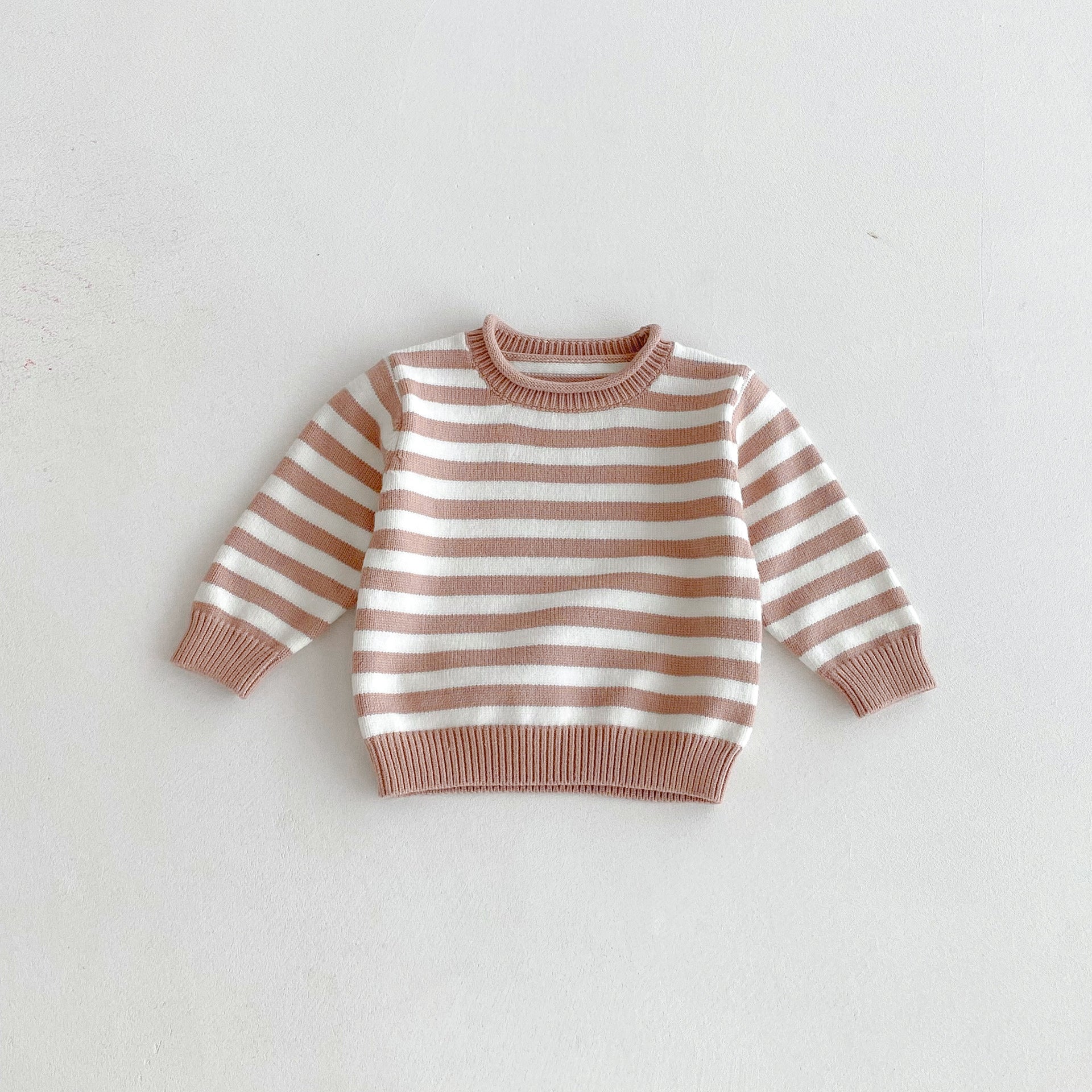 （Pre Order 2 Weeks）Unisex Fall Stripe Knitted Sweater