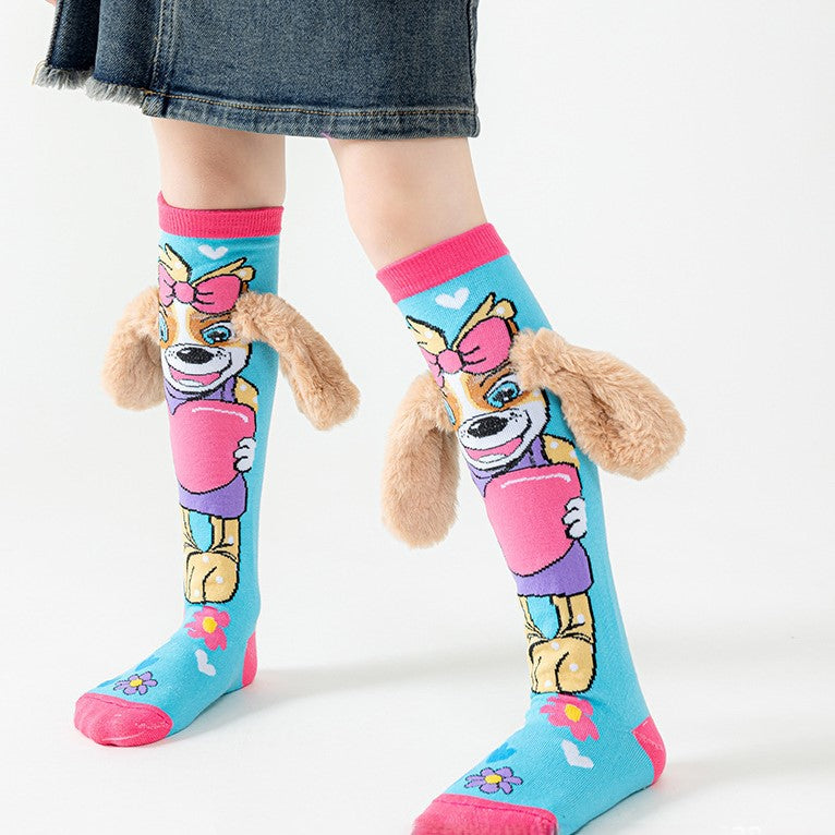 （Pre Order）Girls Cartoon Mid-calf Socks