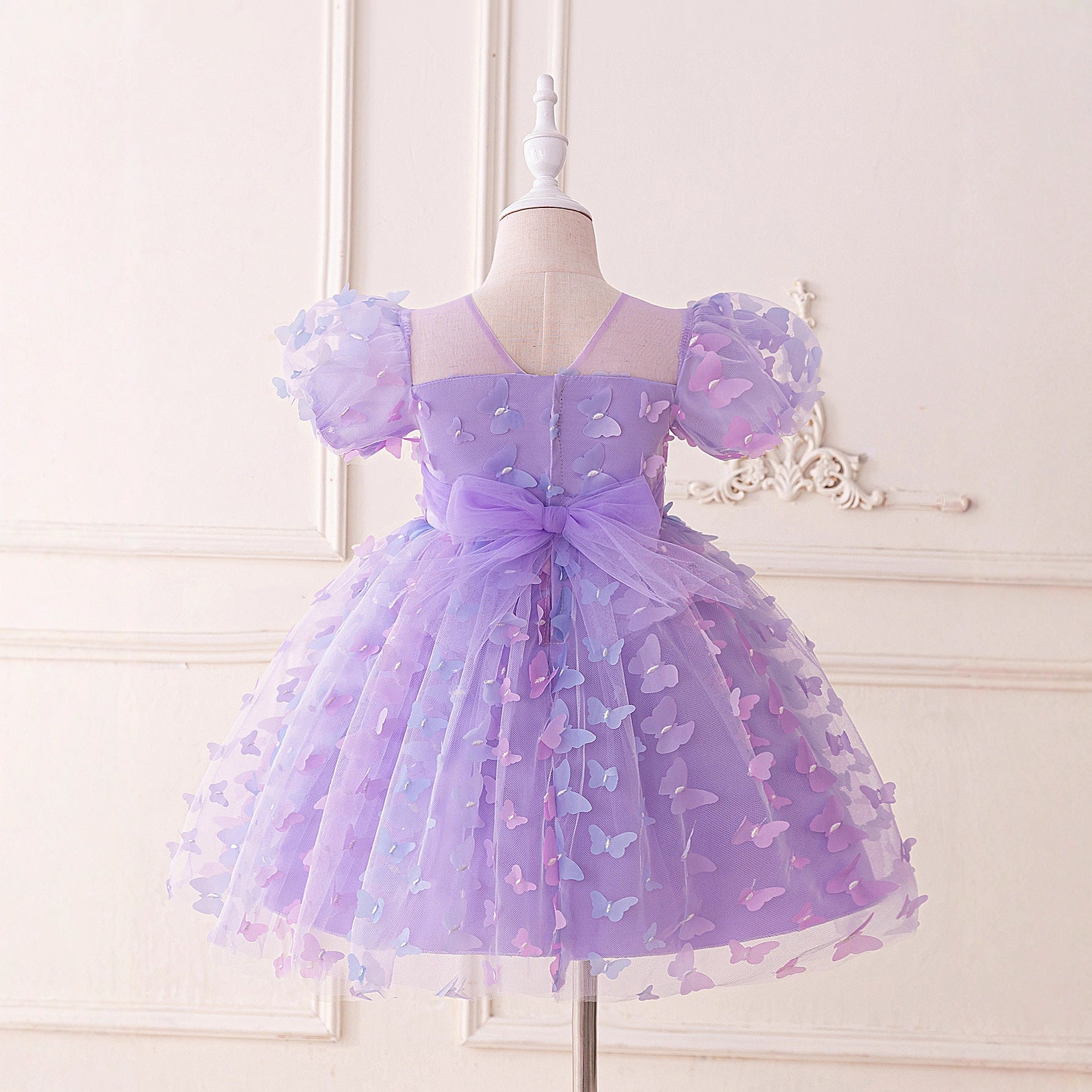 （In Production）Girls Spring&Summer Butterfly Tulle Dress