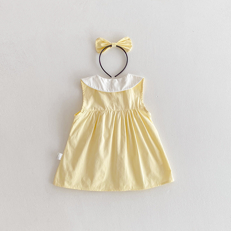 （In Production）Sisters Spring&Summer Yellow Dress,Romper