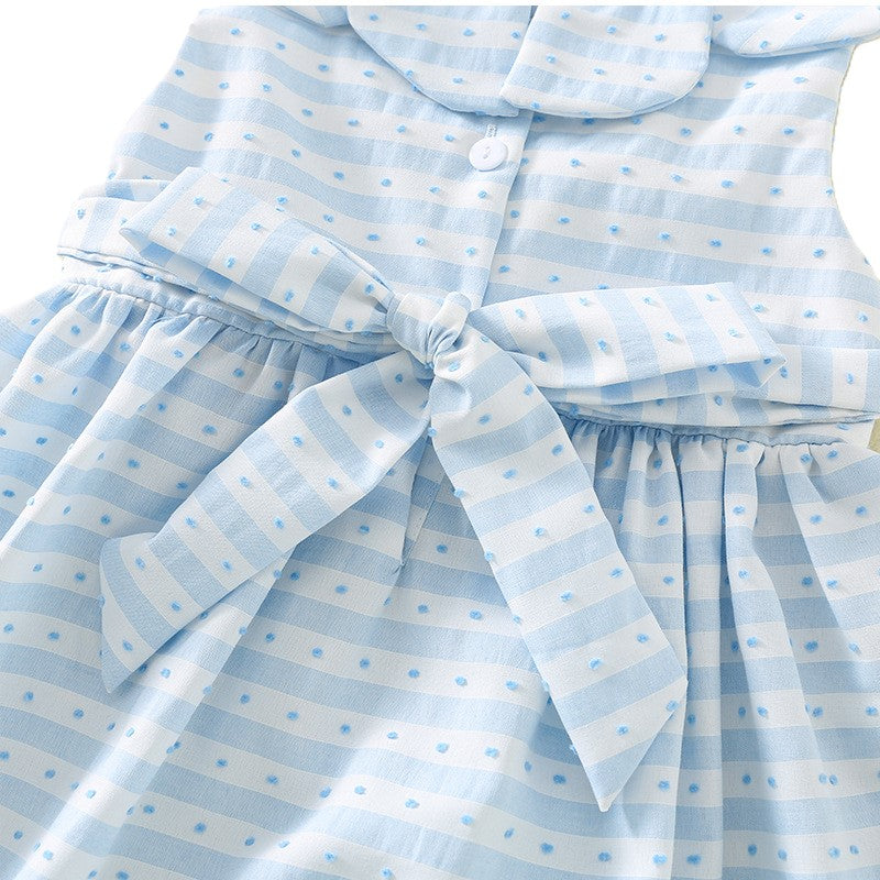 （In Production）One Pack(5 Pieces total)Sale Girls Ice Cream Embroidery Smocked Dress