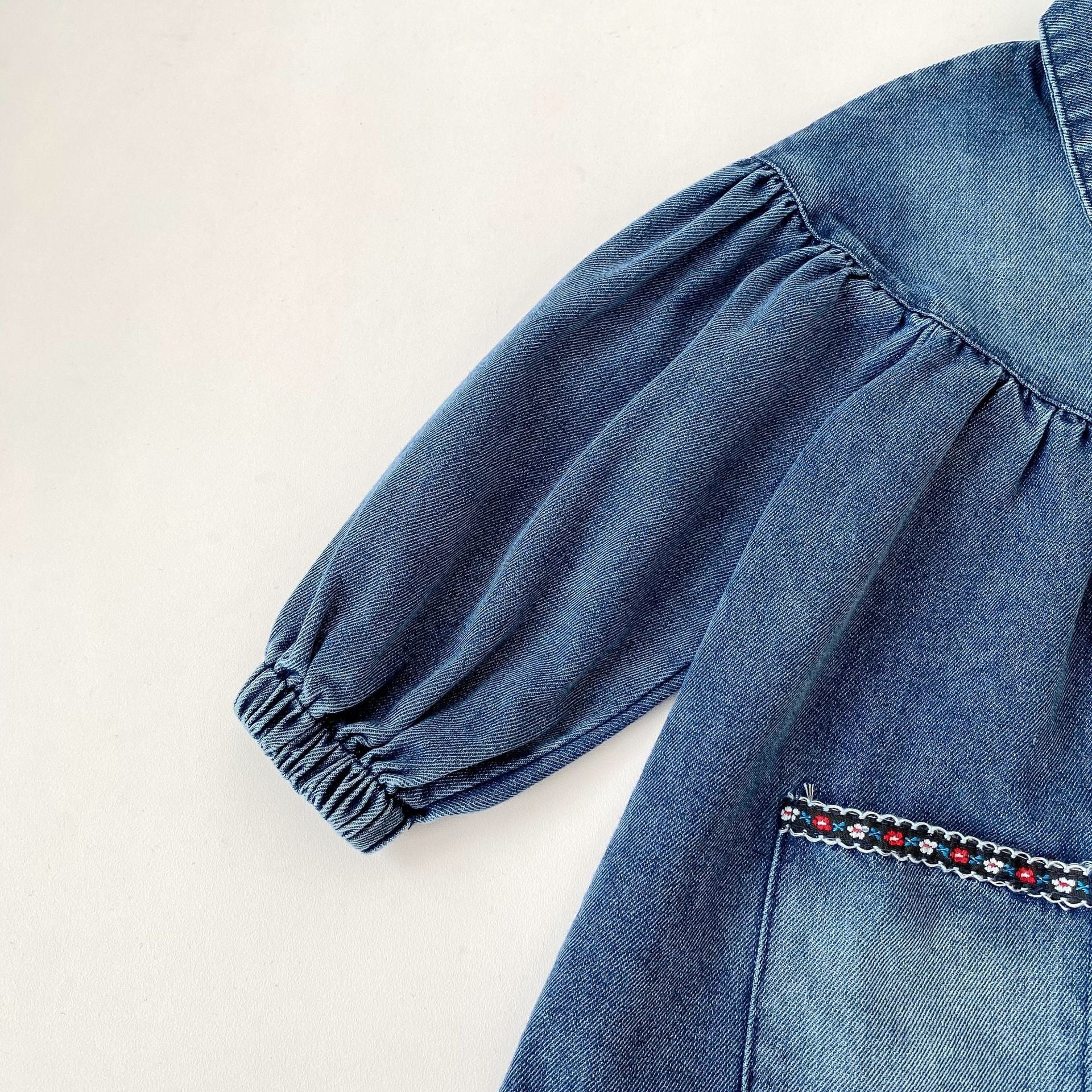 （Pre Order 2 Weeks）Girls Fall Denim Dress