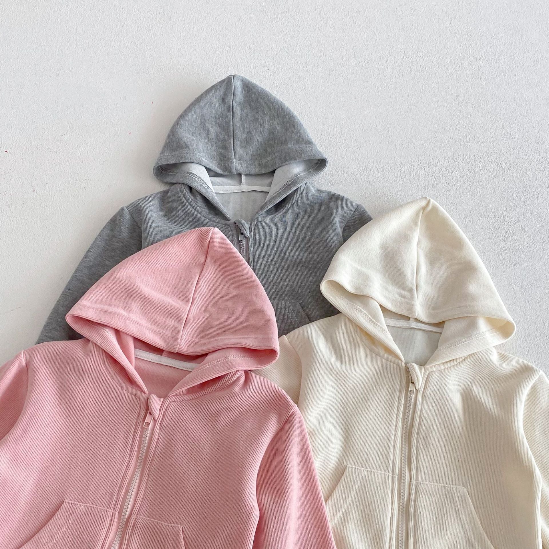 （Pre Order 2 Weeks）Girls Fall Hooded Zipper Pullover Set