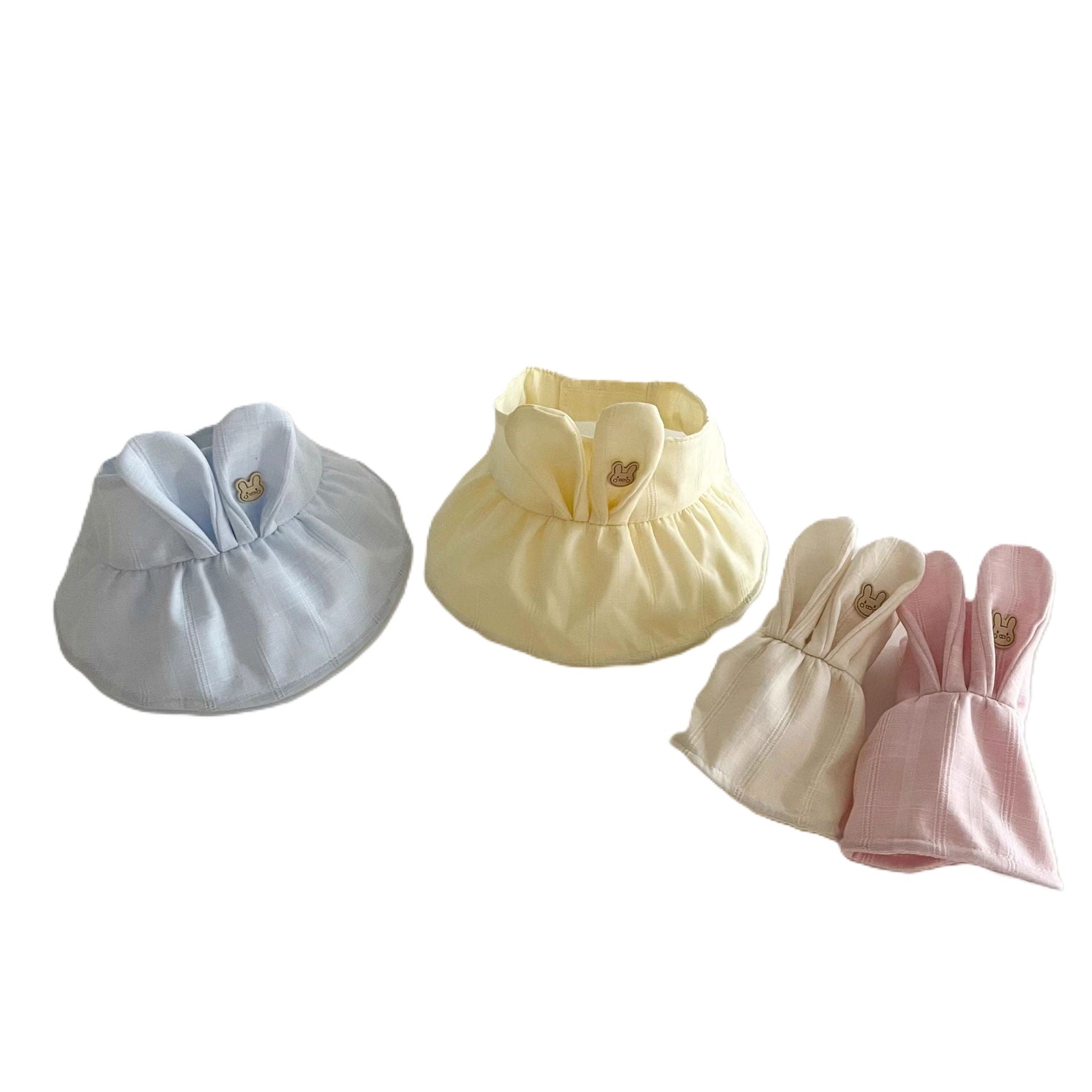 （Pre Order）Girls Summer Cute Bunny Multicolor Sun Protection Hat