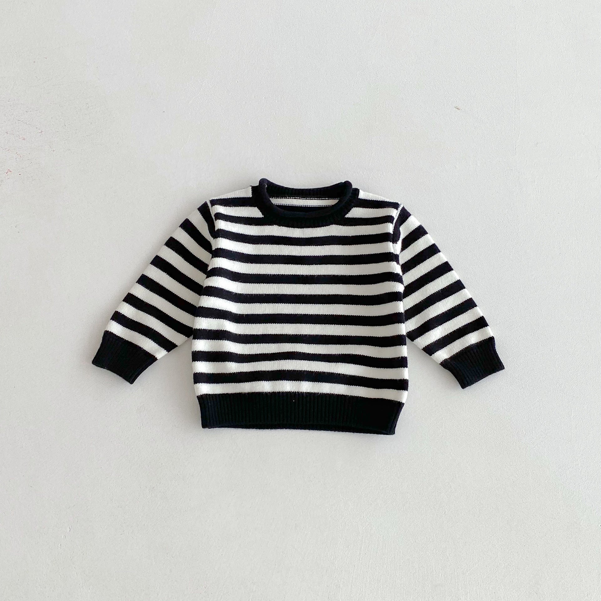 （Pre Order 2 Weeks）Unisex Fall Stripe Knitted Sweater