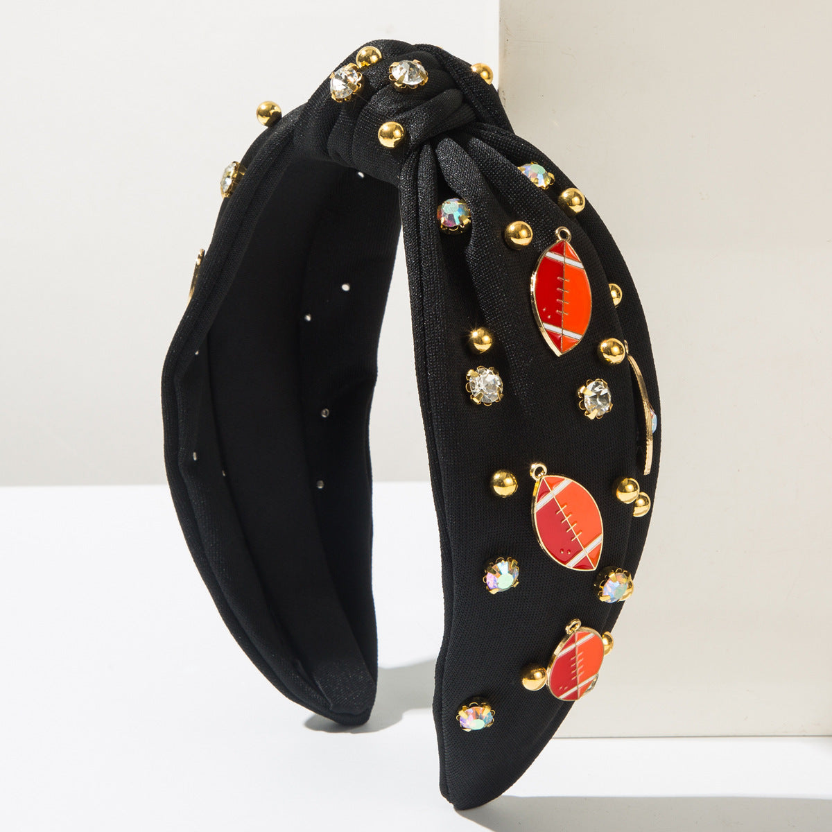 （Pre Order）Football Stylish Rhinestone Headband
