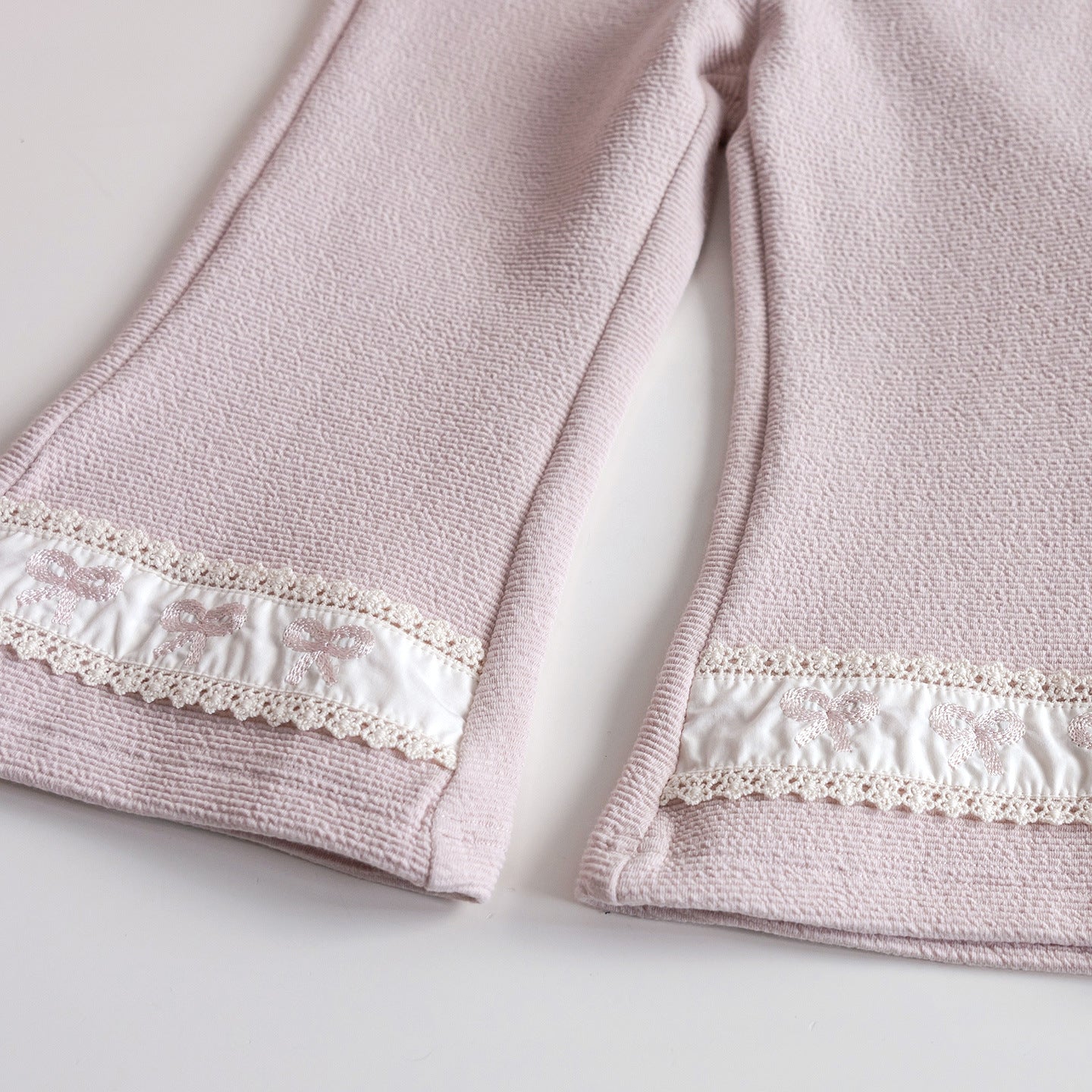 （In Production）Girls Fall&Winter Bow Ruffle Sweatshirt Suit