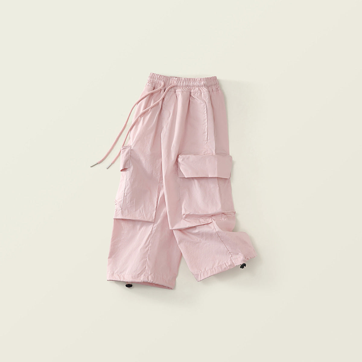 （In Production）Girls Spring Multicolored Pocket Cargo Pants