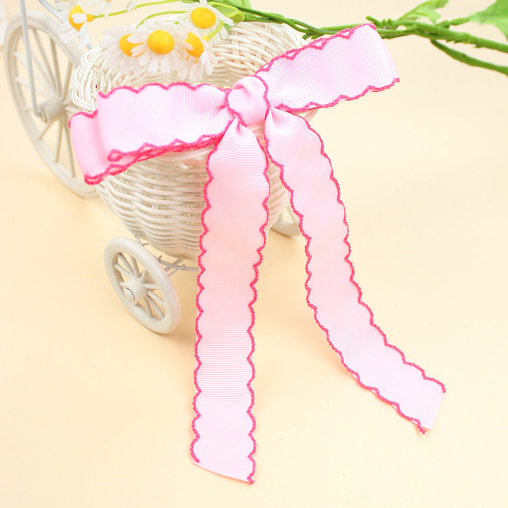 （Pre Order）Girls Trimmed Bow Tie-10 Pcs